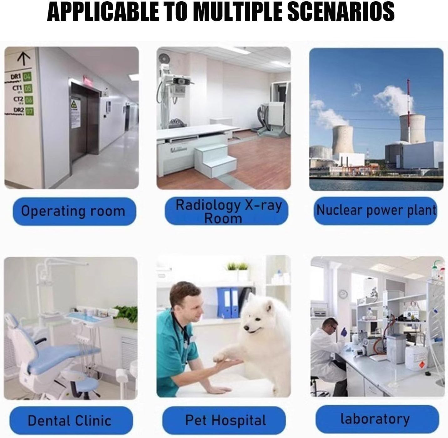 BKEKM Lead X-ray Apron Medical Use Radiation Apron 0.35mmpb /0.5mmpb X-ray Lead Apron Lightweight Adjustable X-ray Lead Vest