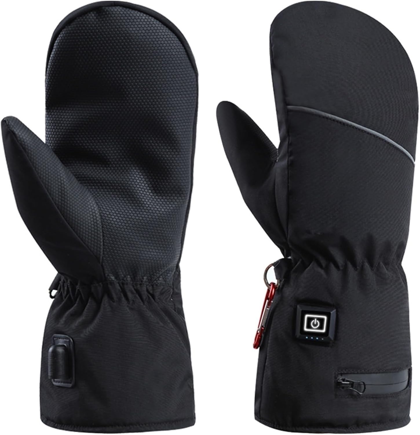 Electric Gloves, Lined Gloves Heated Mittens Recharable Thermal Breathable Soft for Women for Cycling,for Motorcycle Driving Hiking
