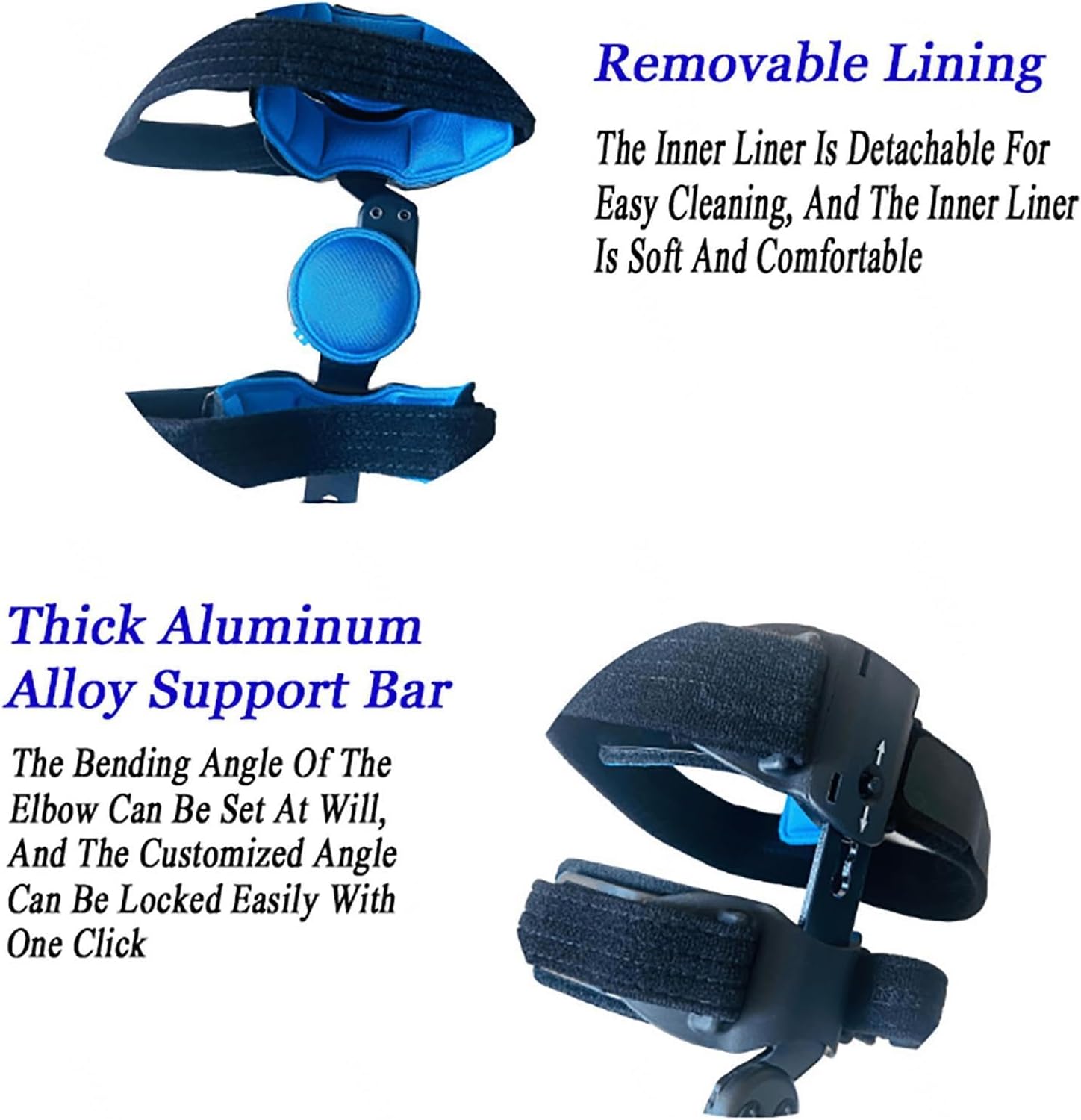 Hinged Elbow Brace, ROM Adjustable Splint & Shoulder Strap with Sling Stabilizer,Men & Women Post Tendon Injury & Surgery Pain Relief Recovery,Dislocated Arm,Left