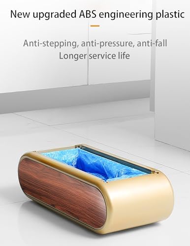 Automatic Shoe Cover Dispenser - 100 Non-Slip Disposable Shoe Covers for Home, Office, Factory & Events - Portable, Easy-to-Use Solution for Clean Floors