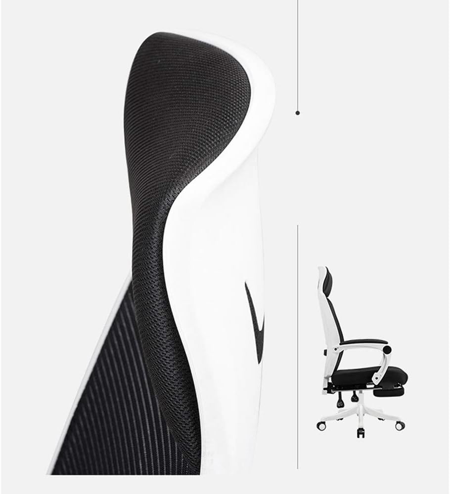 Office Chair, Computer Chair High-Strength Engineering Polymer Spineergonomic Office Chair High Comfortable Lumbar Support Large-Size Seat Cushion Linkage Armrest Double Pl,Black