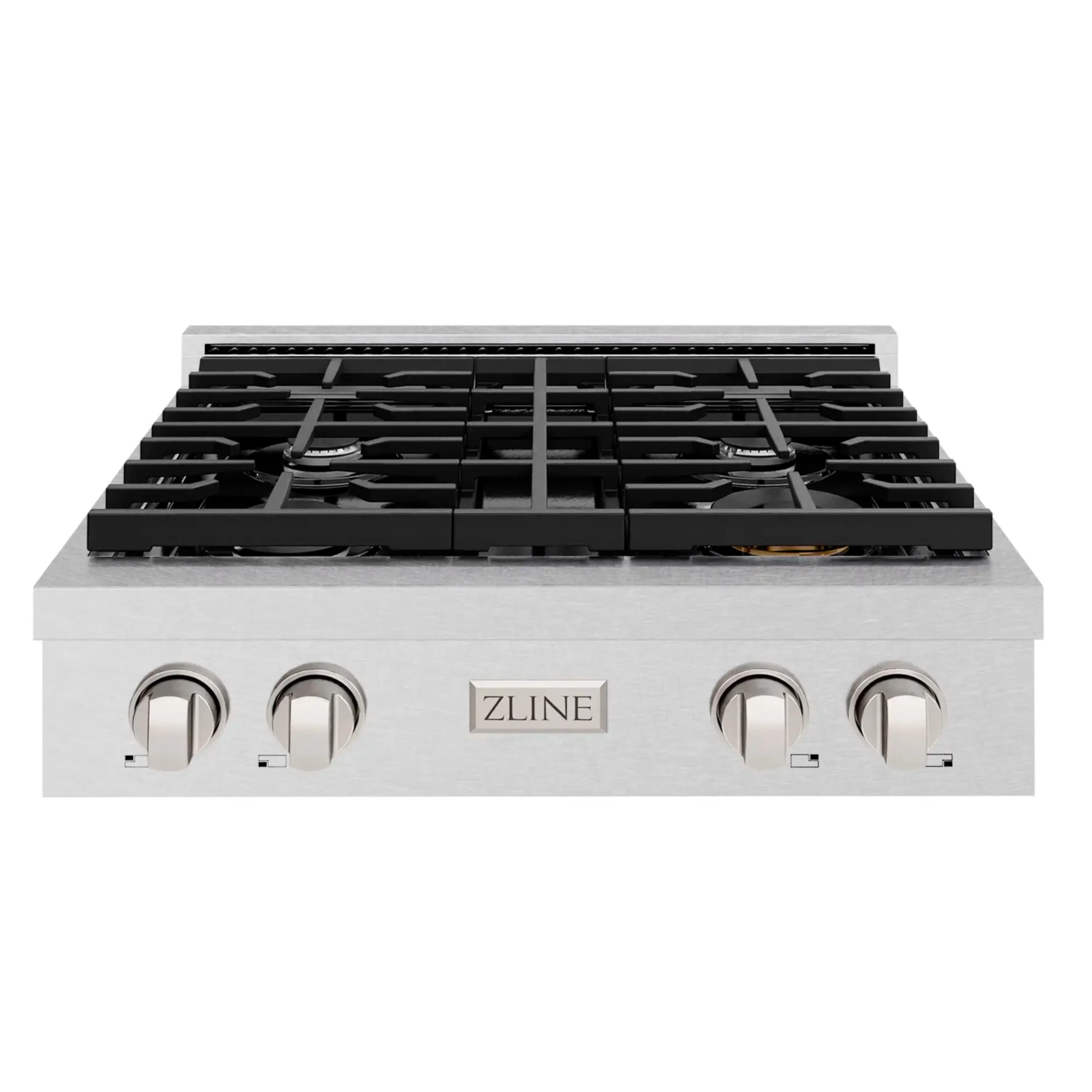 ZLINE Paramount 30-Inch Gas Rangetop with 4 Burners and Porcelain Cooktop in Satin Stainless Steel (SRTS-30)