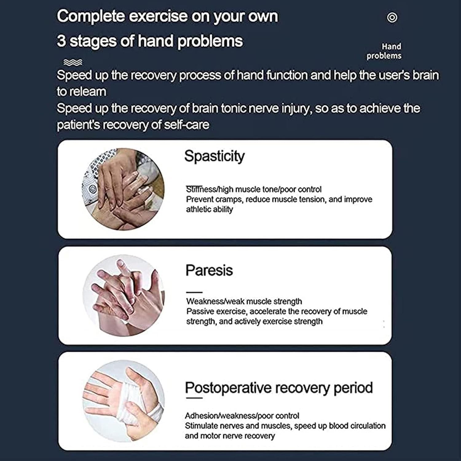 Hand Rehabilitation Robot Gloves Hand Splint Manual Training Rehabilitation Robot Gloves, Finger Orthotics Functional Hand Splint For Long Term Relief, Rehabilitation Robotics Rehab Device ( Color : L