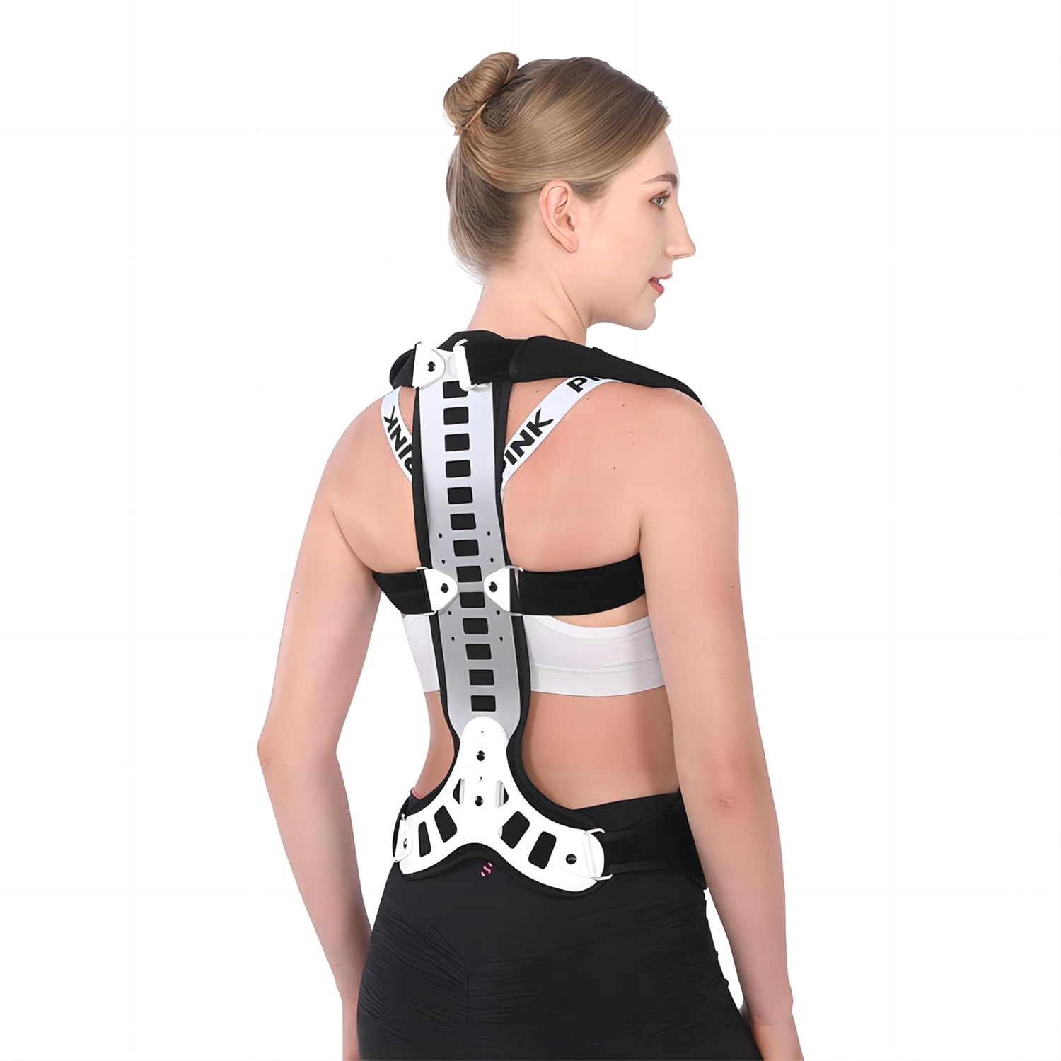 Posture Corrector Back Support for Hunched Back, Kyphosis and Vertebral Compression Fracture Men and Women (Medium)