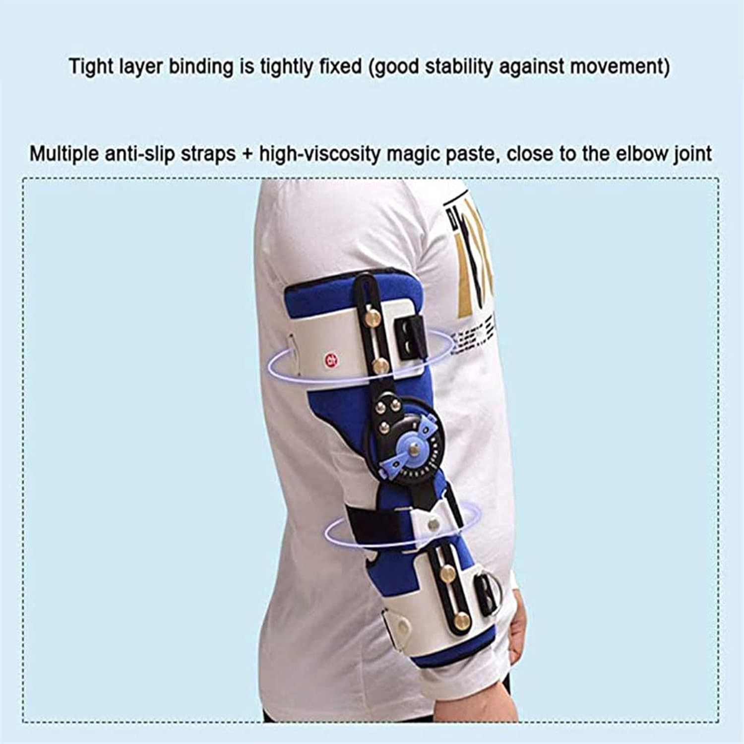 Hinged Elbow Brace for Post-Op Surgery Recovery Dislocated Arm Elbow Brace Stabilizer Splint Arm Orthosis Injury Recovery Support Surgery ?Injury Recovery Lig,Right