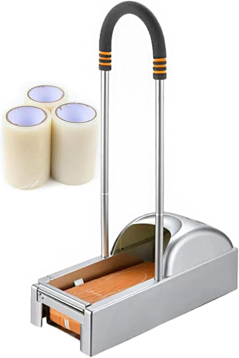Automatic Foot Pedal Shoe Cover Dispenser with 3 Rolls Film - Portable Dispenser Disposable Shoe Film Machine