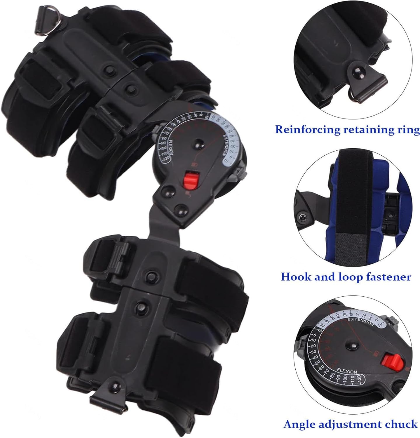 Hinged ROM Elbow Brace Stabilizer Splint with Strap Adjustable Post OP Elbow Brace Arm Injury Recovery Support After Surgery Fits All Unisex,Left