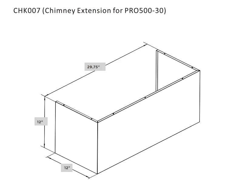 Hauslane Chimney Cover Kit for PRO500