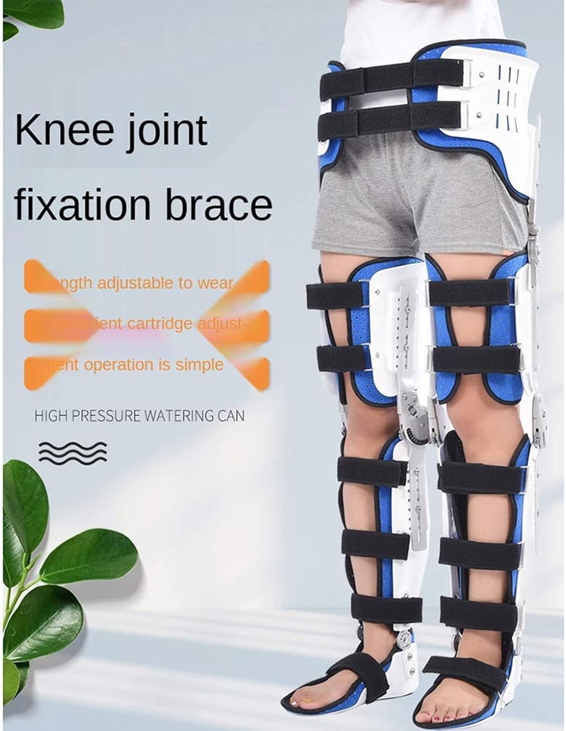 Knee Ankle Foot Orthosis Brace,Hip Knee Ankle Foot Orthosis Leg Fracture, Lower Limb Paralysis, Hip Walking Fixed with Walking Boots Brace for Women and Men