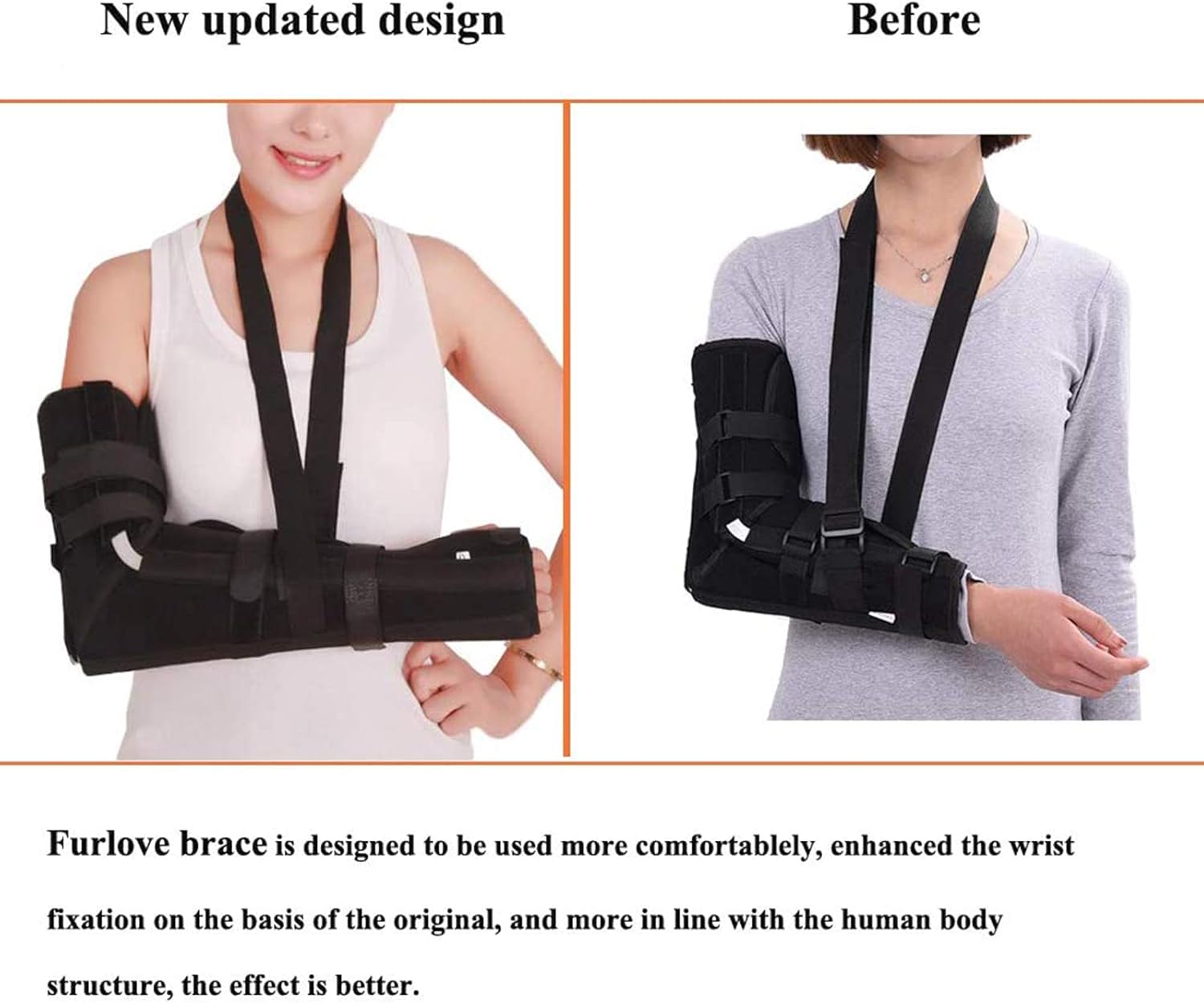 Adult Full Arm Brace, Medical Grade Quality, Breathable, Arm Sling Elbow Shoulder Padded Support, Helps Support & Elevate Arm, Injury Recovery, Pre/Post Surgery, Available