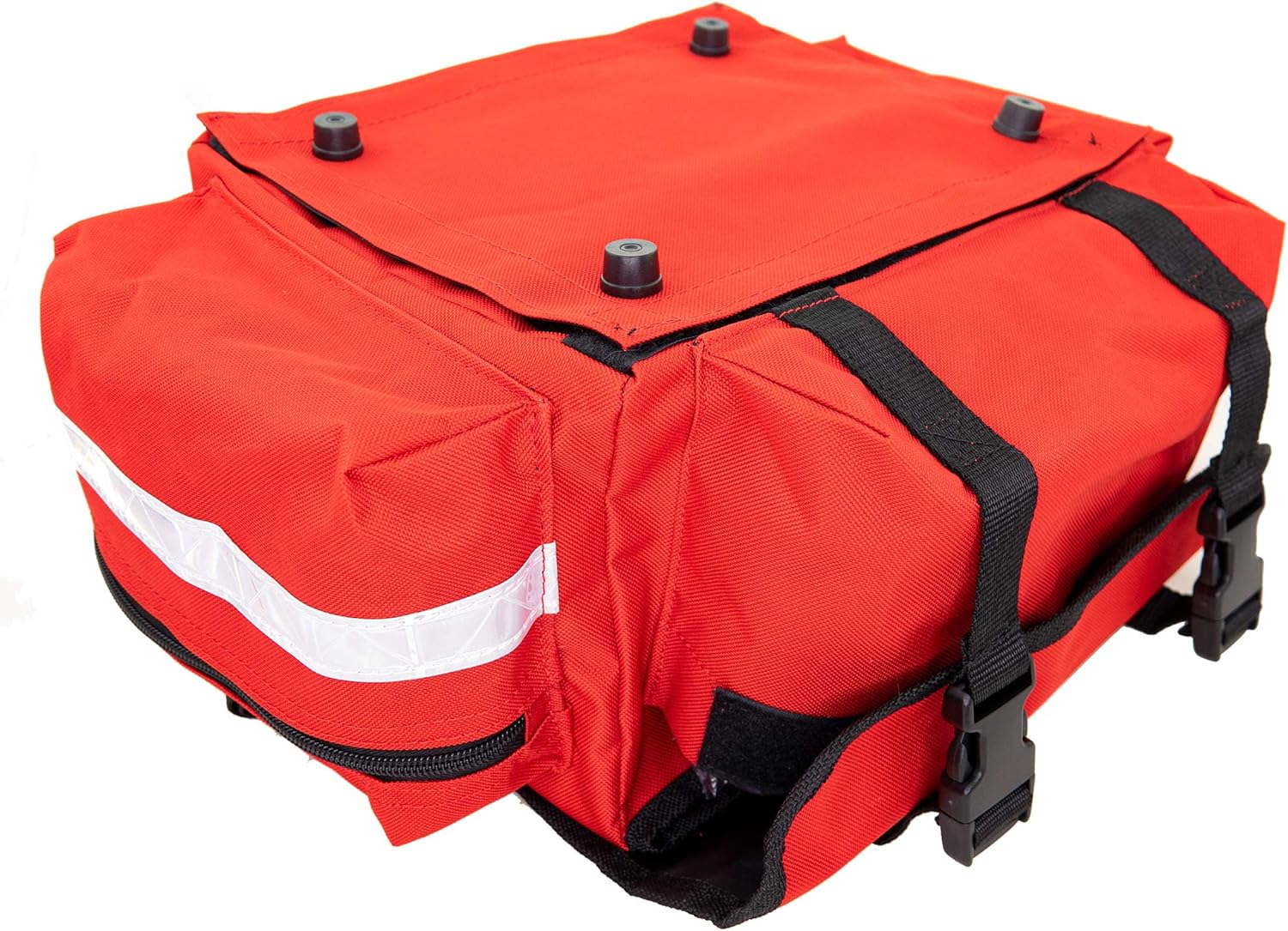 LINE2design Emergency Fire First Responder Kit - Fully Stocked EMS Supplies First Aid Paramedic Rescue Trauma Fill Kit - Emergency Medical EMT Supplies Portable Travel Size Kit - Red