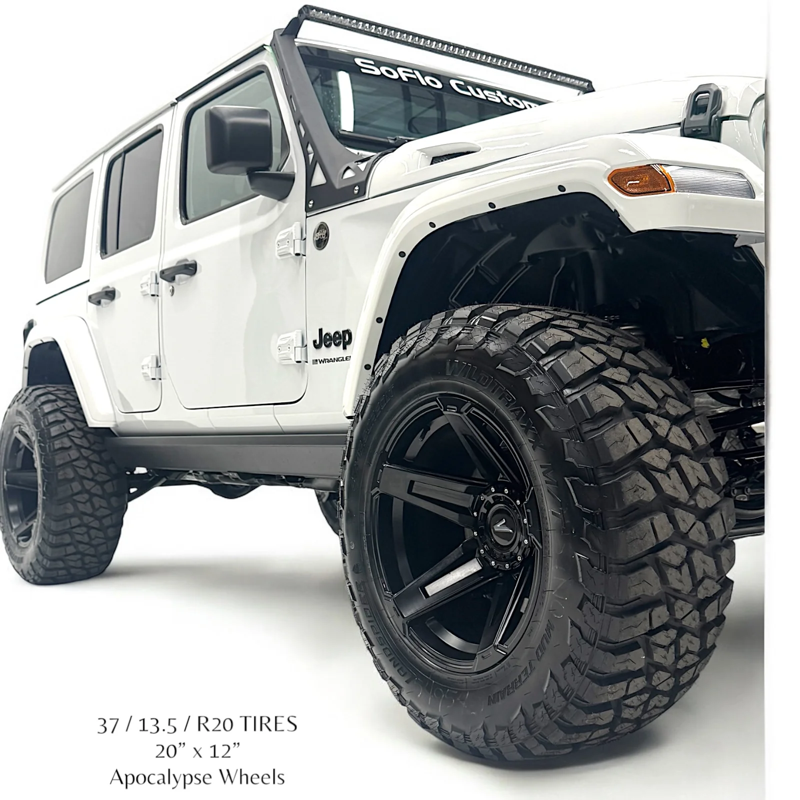 Apocalypse 5 Spoke Wheel for Jeep Gladiator /  Wrangler 5 Lug (Black)