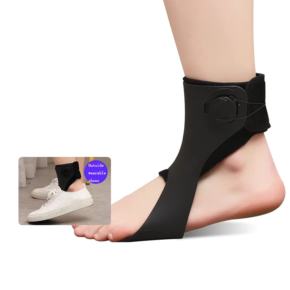 Foot Drop Orthosis, Adjustable AFO Ankle Orthosis Splint Support, Foot Drop Brace Corrector for Improved Walking Gait, Pain Relief and Relieve Pressure