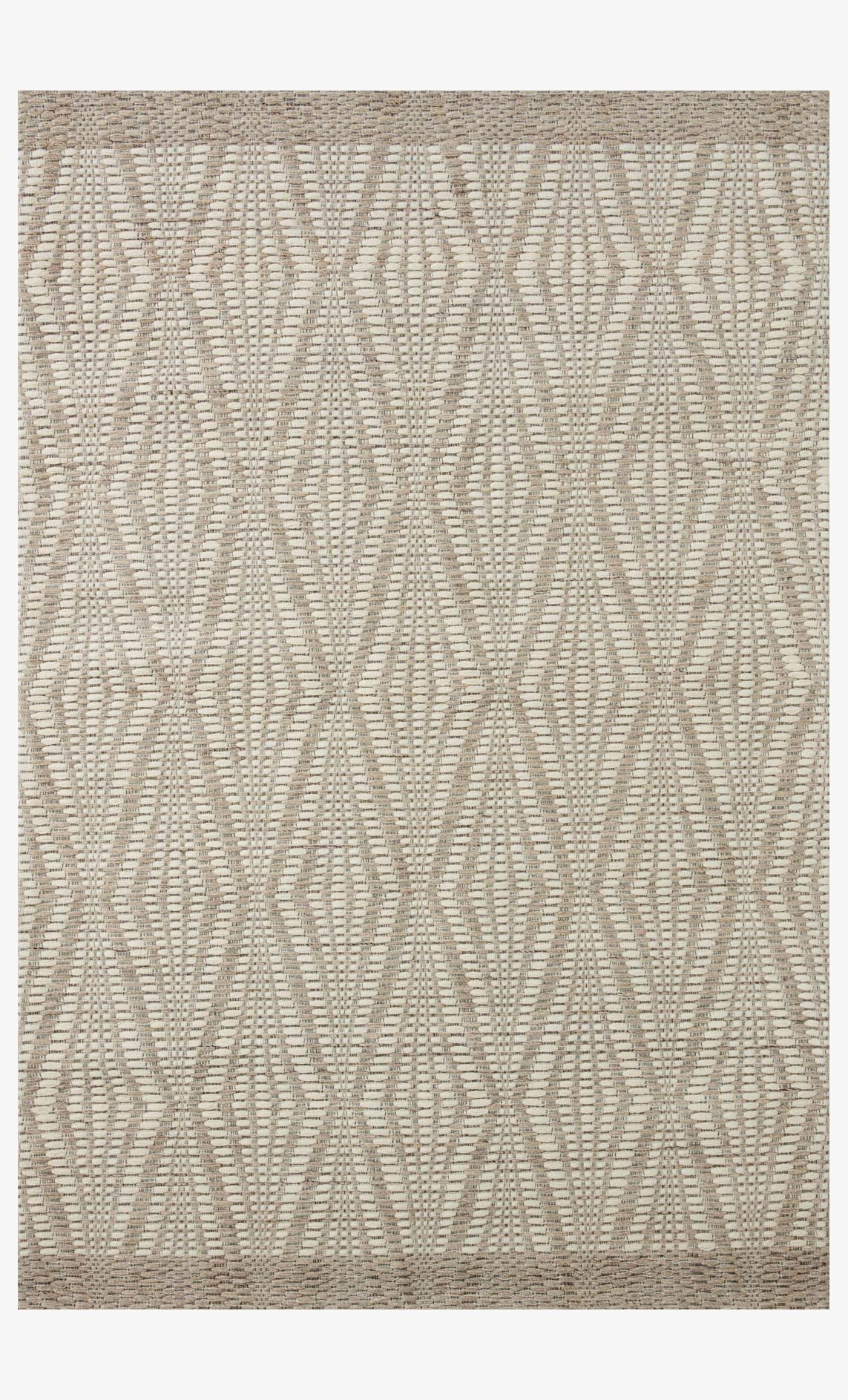 Loloi Kenzie Collection - Contemporary Hand Woven Rug in Ivory & Taupe (KNZ-01)
