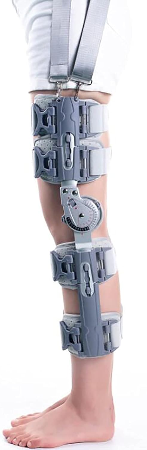 Universal Adjustable Knee Orthosis Hinged Knee Support Brace Ligament Meniscus Fracture Fixation Bracket Knee Rehabilitation Knee Pads