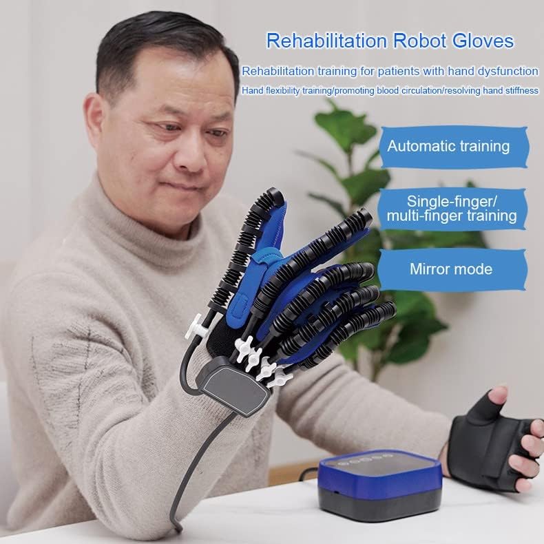 Rehabilitation Robot Gloves, Stroke Recovery Hand Glove Assistive Training Equipment Hand Function Recovery