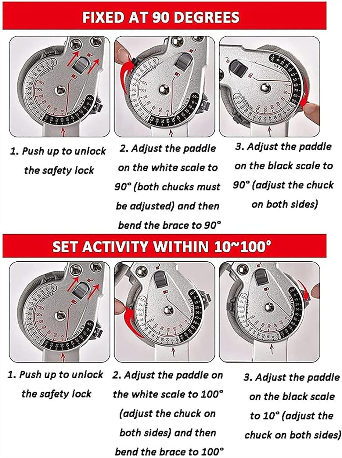 Knee Brace, Adjustable Hinged Knee Brace with Shoulder Strap, Post Op Knee Support Orthosis Immobilizer Protector for Left Leg and Right Leg, Both Men and Women(