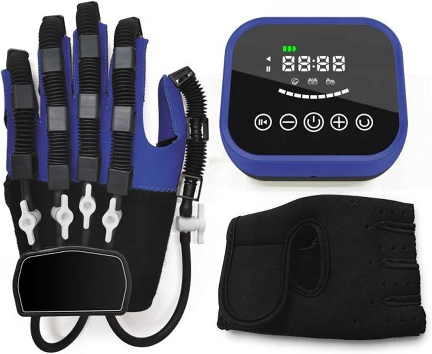 Self-Training Rehabilitation Robot Gloves Stroke Hand Splint Hemiplegia Patient Finger Straightening Brace Arthritis Training Orthosis (Color : Left Hand, Size : X-Small)