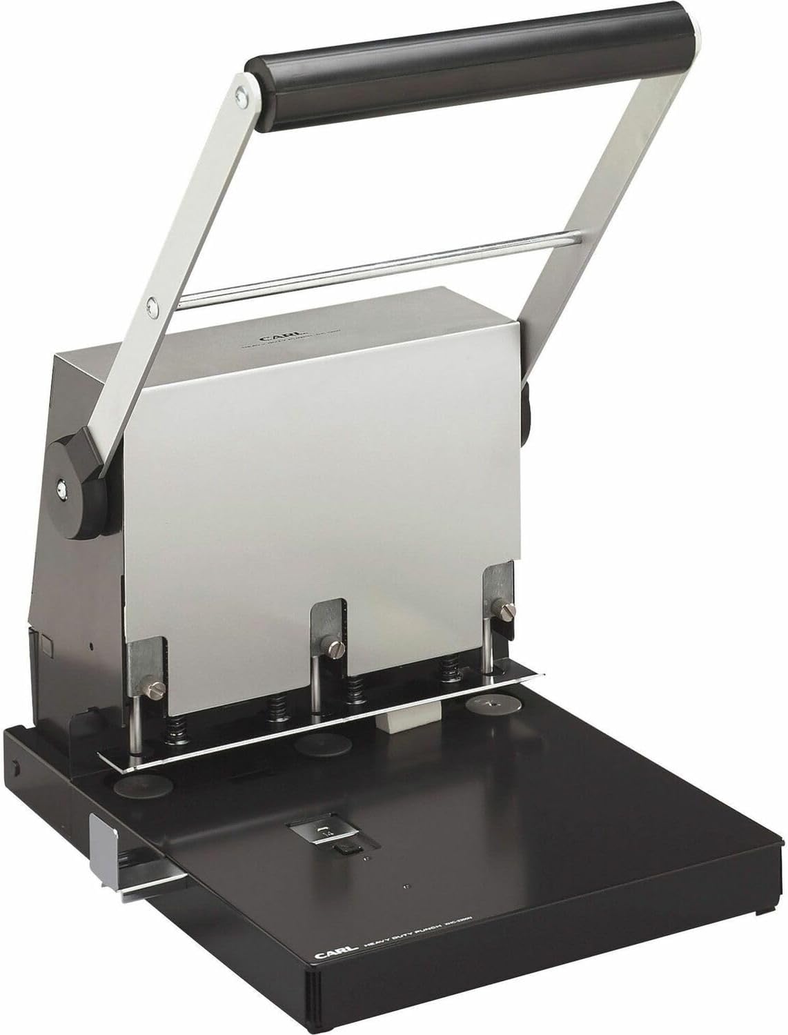 CARL Heavy Duty Paper Punch 3 Hole, 300 sheet, Black And Silver