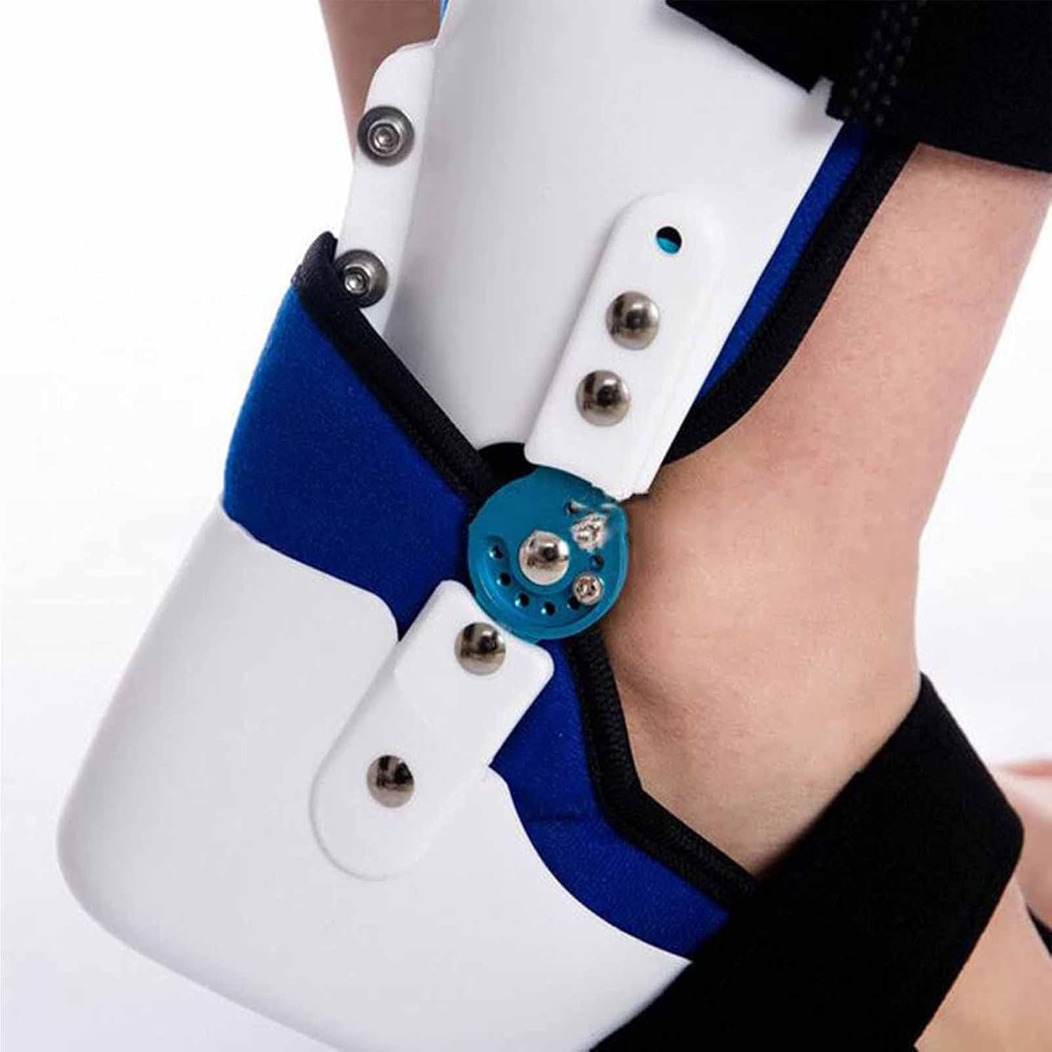 Hinged Hip Knee Support Brace ROM Adjustable Ankle and Foot Orthosis Post Op Knee Support Orthosis Immobilizer Protector for Left and Right Leg