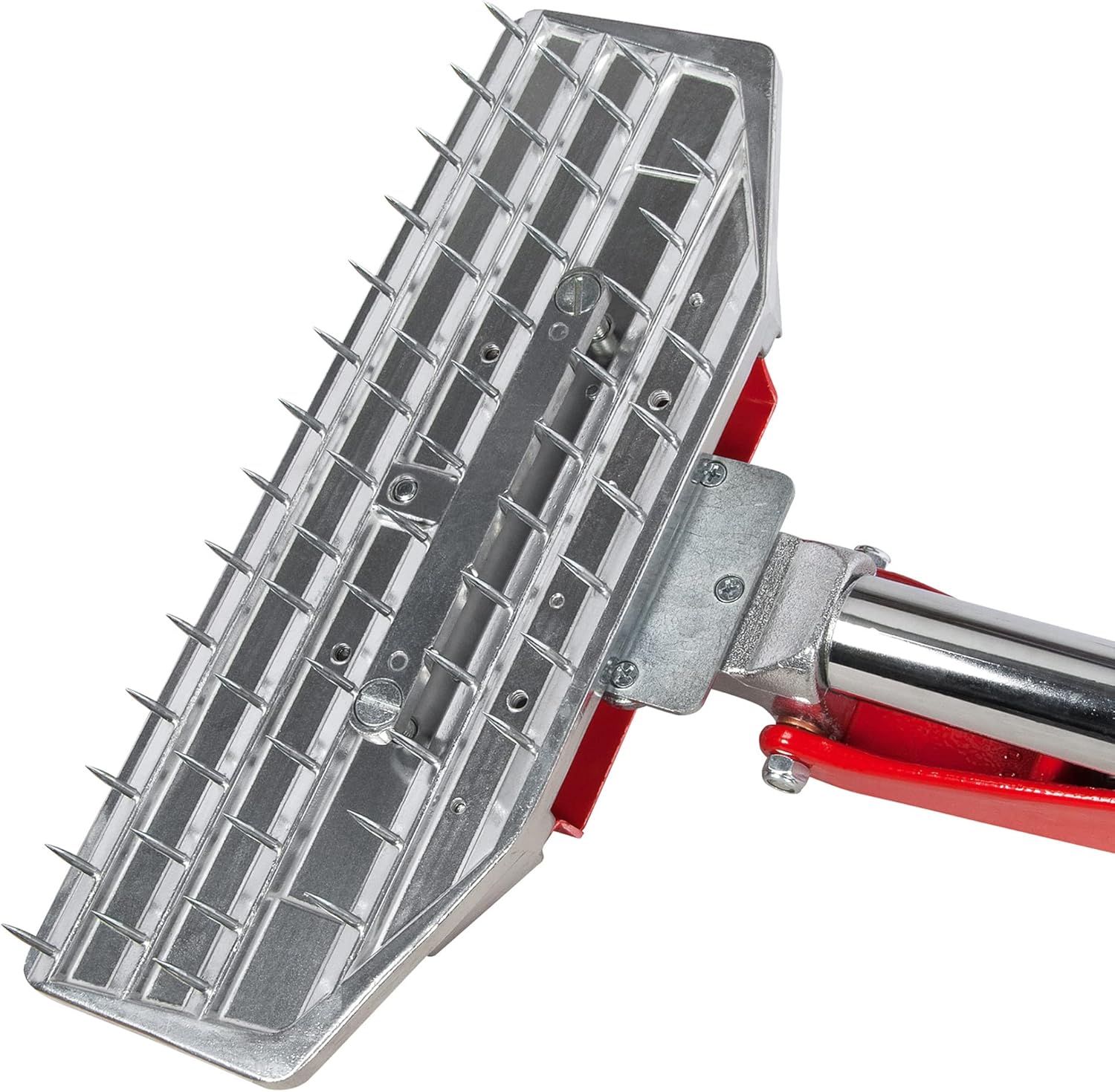 ROBERTS 10-254 23-1/2 Foot Power-Lok Carpet Stretcher Kit with 17 Locking Positions and 18 Inch Tail Block with Wheels, Including Wheeled Carrying Case , Red