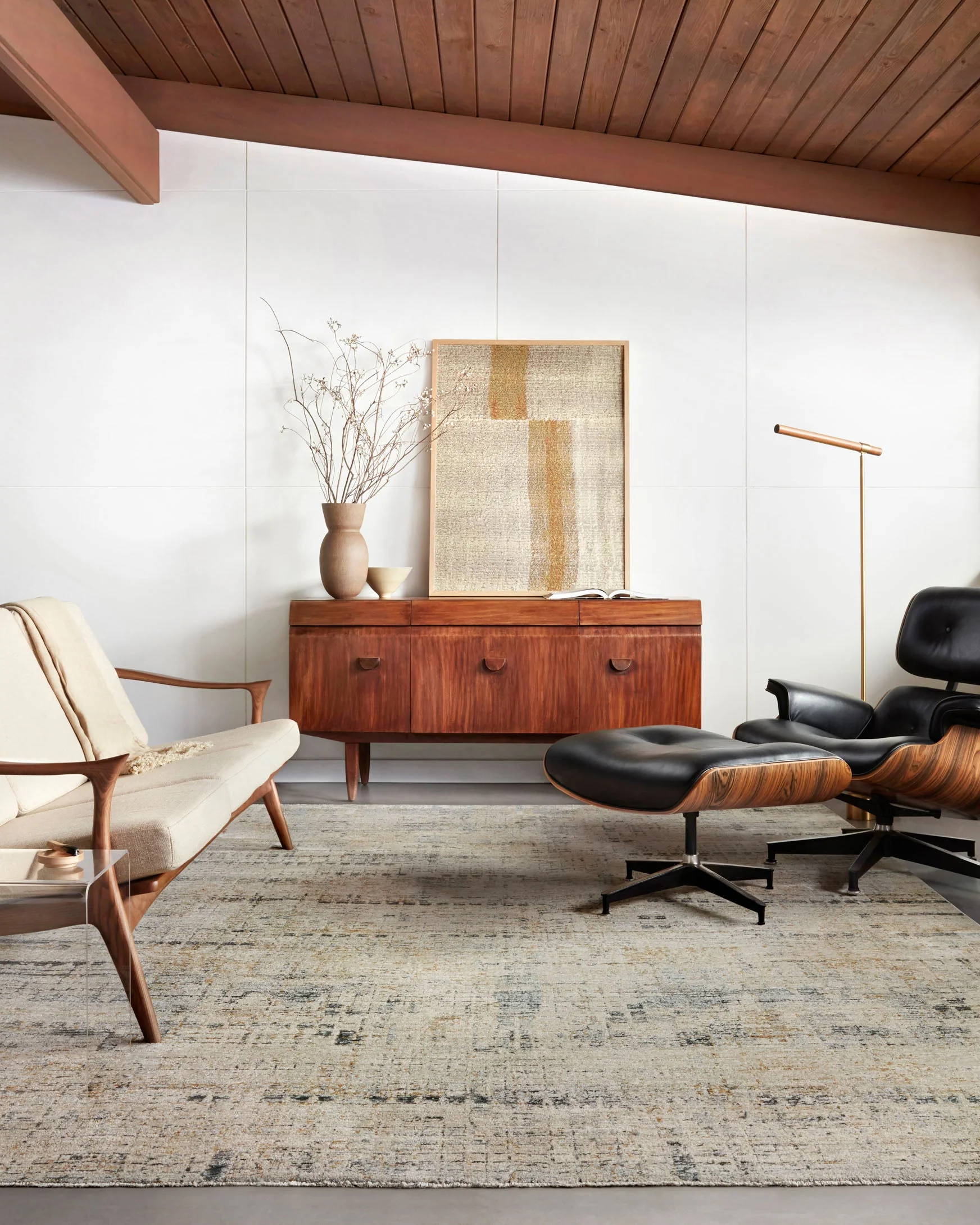 Loloi Axel Collection - Contemporary Power Loomed Rug in Stone & Sky (AXE-01)