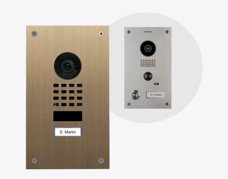 DoorBird D1101UV IP Video Door Station in Real Burnished Brass
