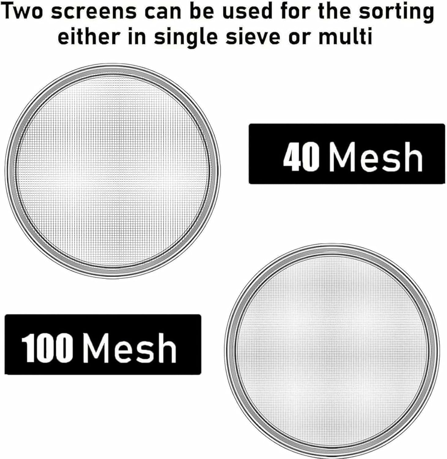 Automatic Powder Sifting Machine, Stainless Steel Automatic Electric Flour Vibrating Sieve, for Industrial and Home Use, with Double Mesh~/