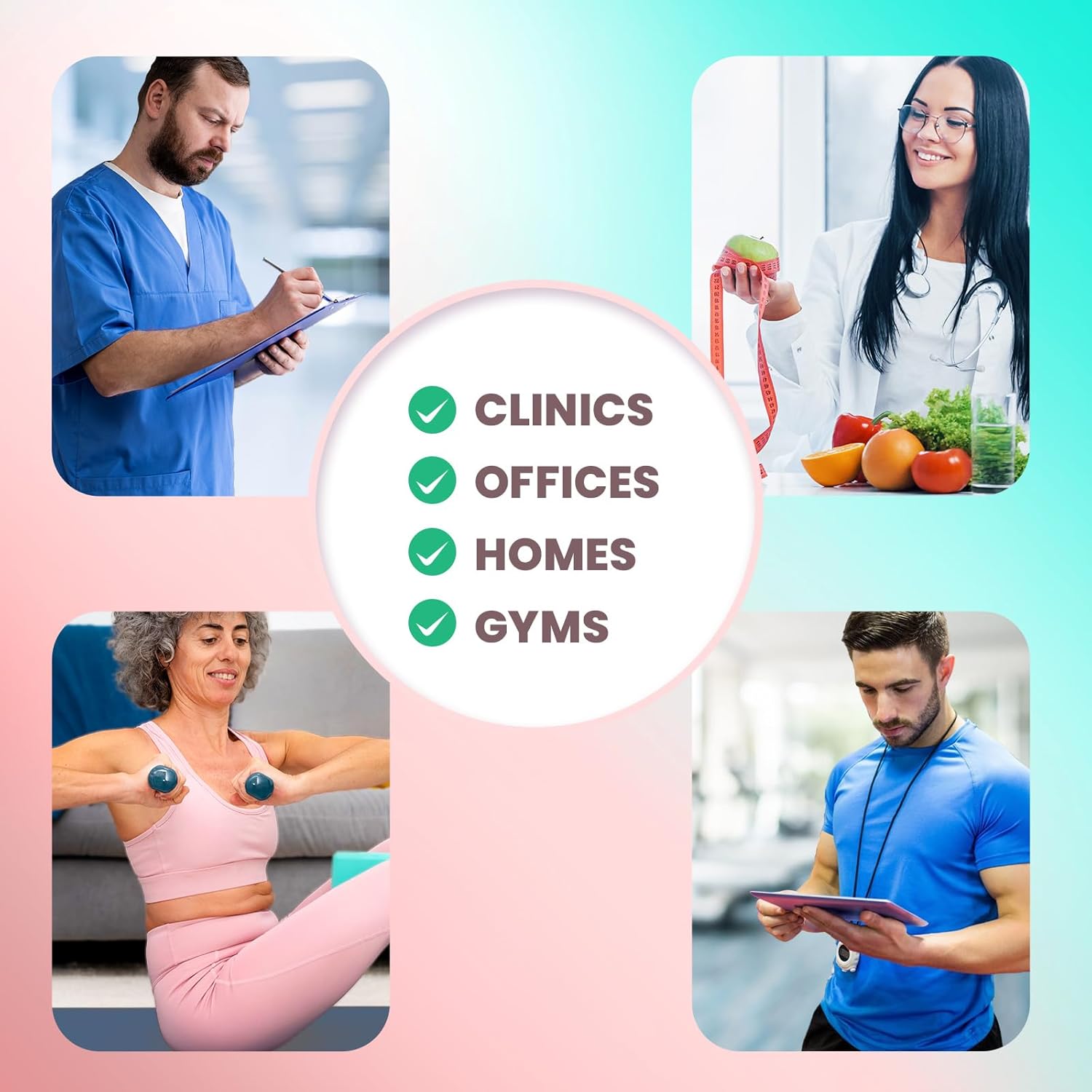 Adamson M1 Medical Scale, 440 lb/ 200 kg Capacity, BMI with Weight and Height, Professional Digital Scale for Body Weight, Home, Hospital, & Physicians, Heavy Duty - White