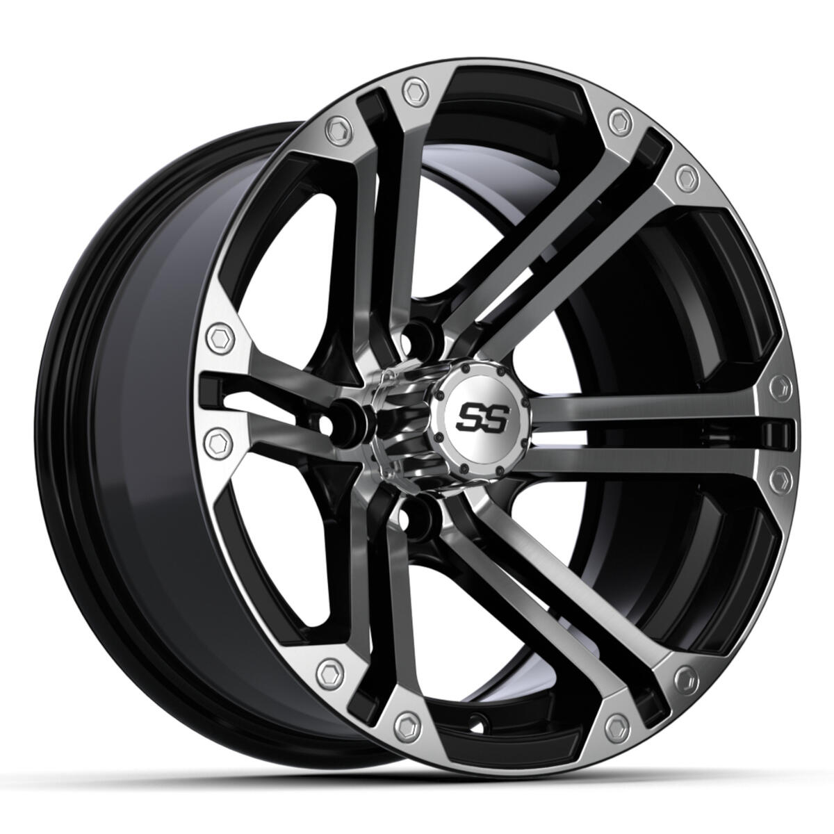 14×7 GTW® Machined/Black Specter Wheel