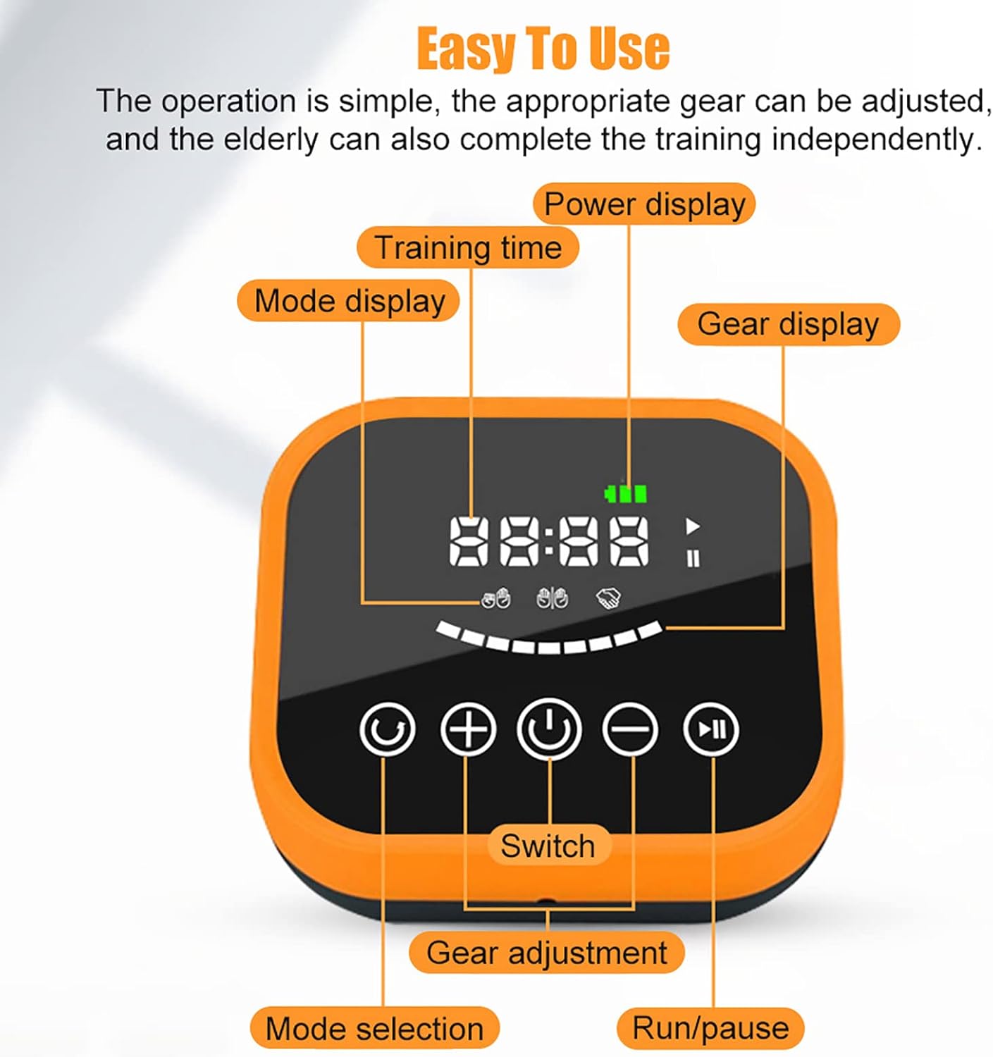 Hand Function Rehabilitation Robot Gloves, Finger Training Stroke Hand Splint Finger Orthosis for Long-Term Relief Finger Cramps