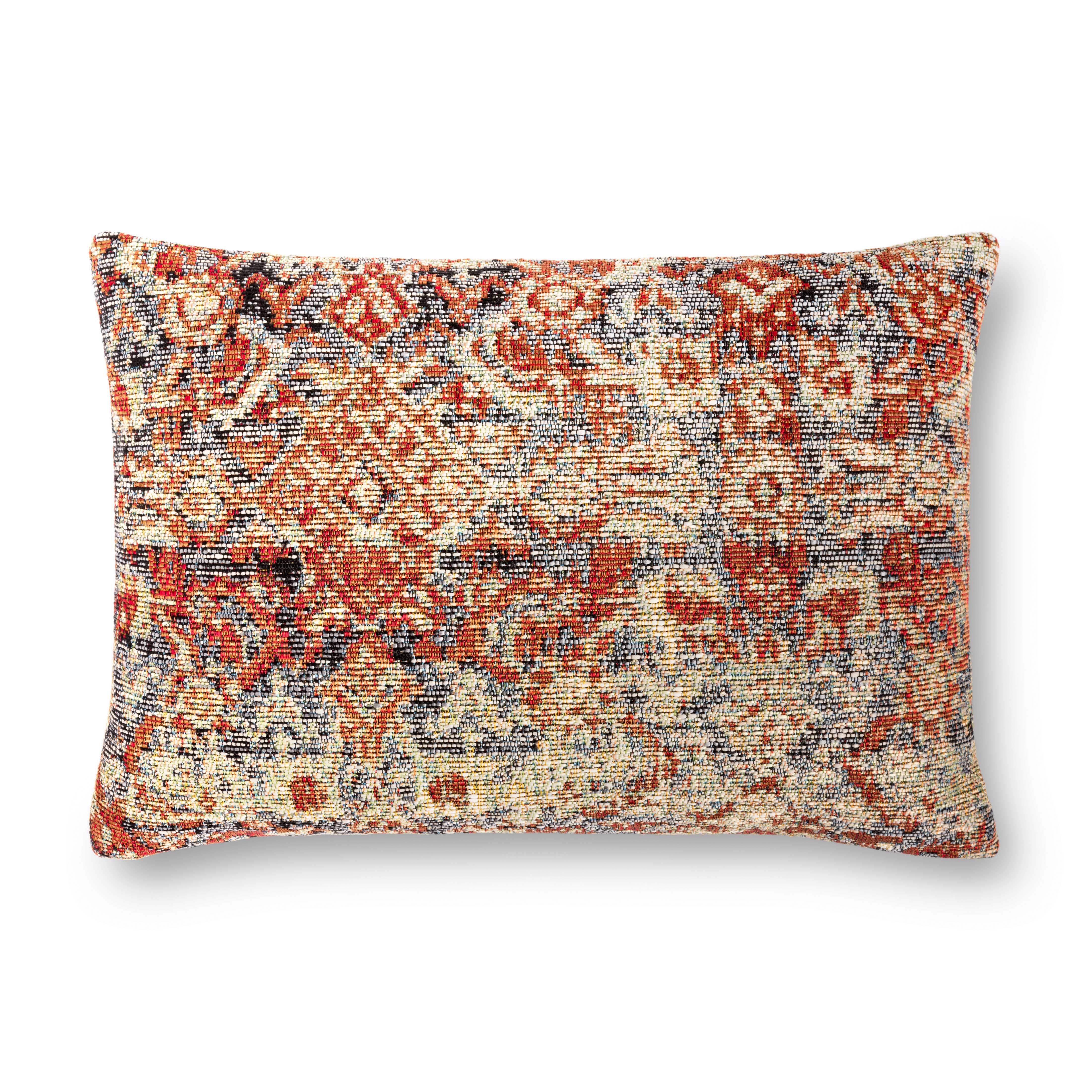 Loloi Pillows With Down Fill In Red / Multi (P0880)