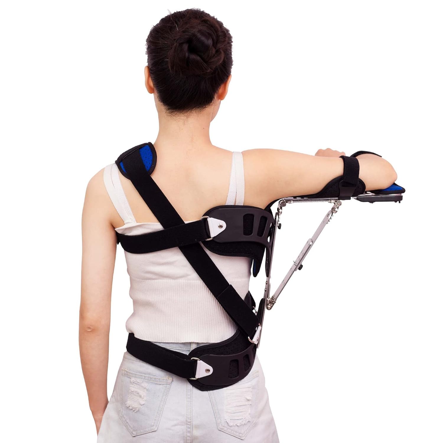 HAILM Shoulder Abduction Immobilizer for Shoulder Injury Torn Dislocated Rotator Cuff ​Injury Support Broken ​Arm Sublexion Surgery Soft Comfortable Shoulder,R