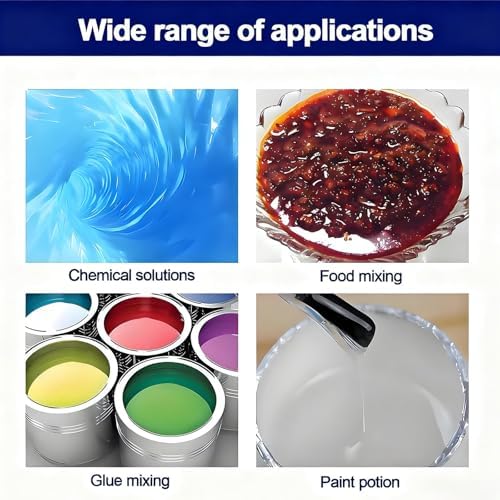 2100W Electric Paint Mixer, High Speed Tank Mixer 200-3000 RPM, 1 Ton Capacity for 1000L, Adjustable Teles Reach 75-120cm, Ideal for Professional Use