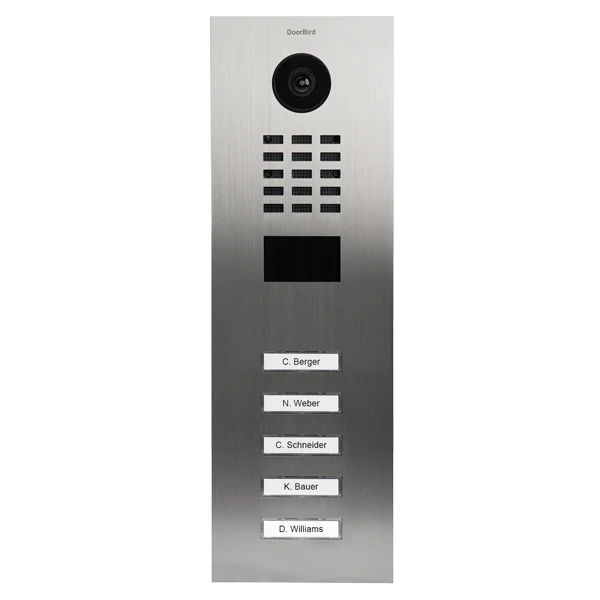 DoorBird D2105V IP Video Door Station, 5 Call Button in  Stainless Steel V4A