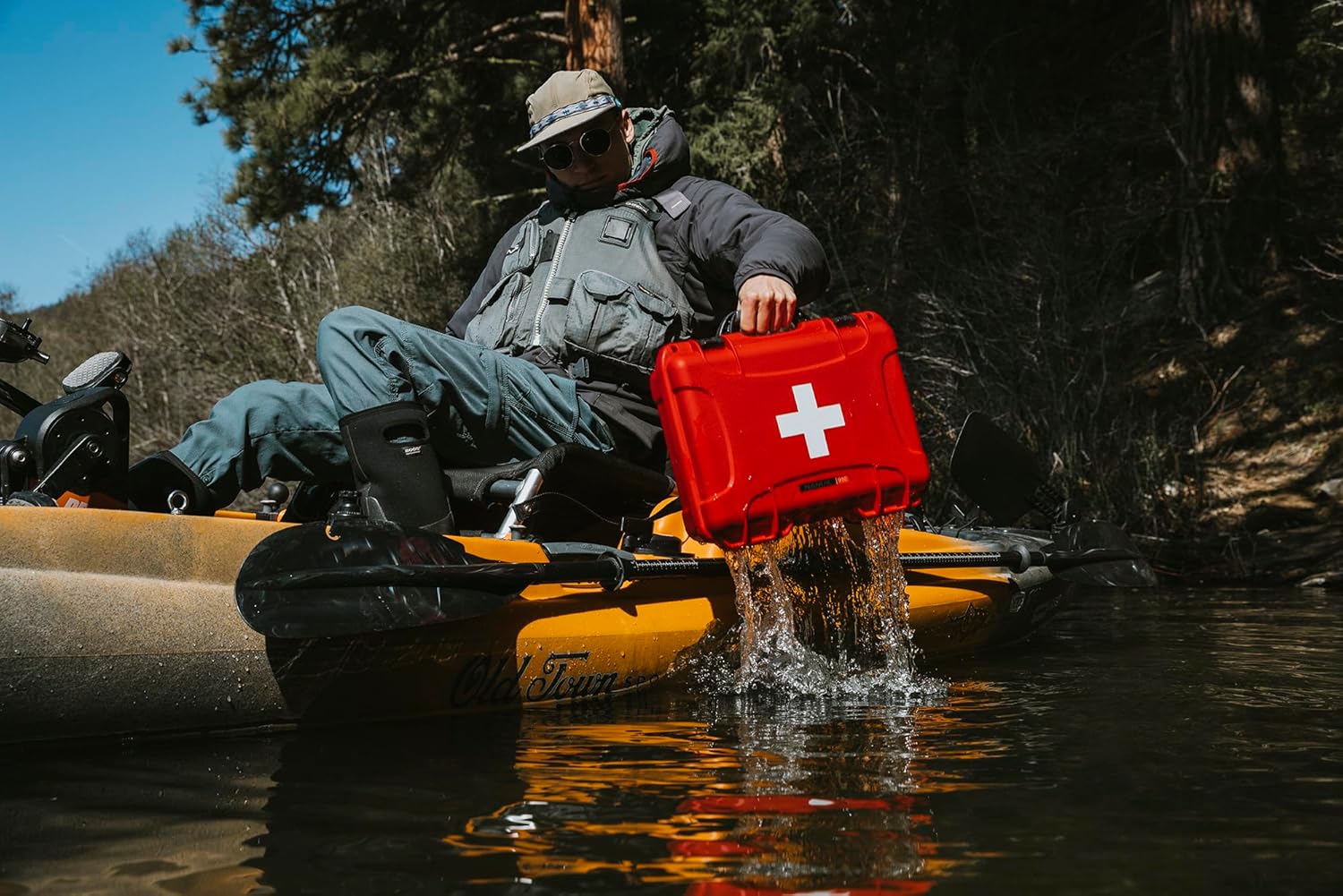 NANUK 920 Waterproof First Aid Box Empty – Durable, Medical First Aid Organizer Case, IP67-Rated, Dustproof, Impact-Resistant, and Floats (7.4