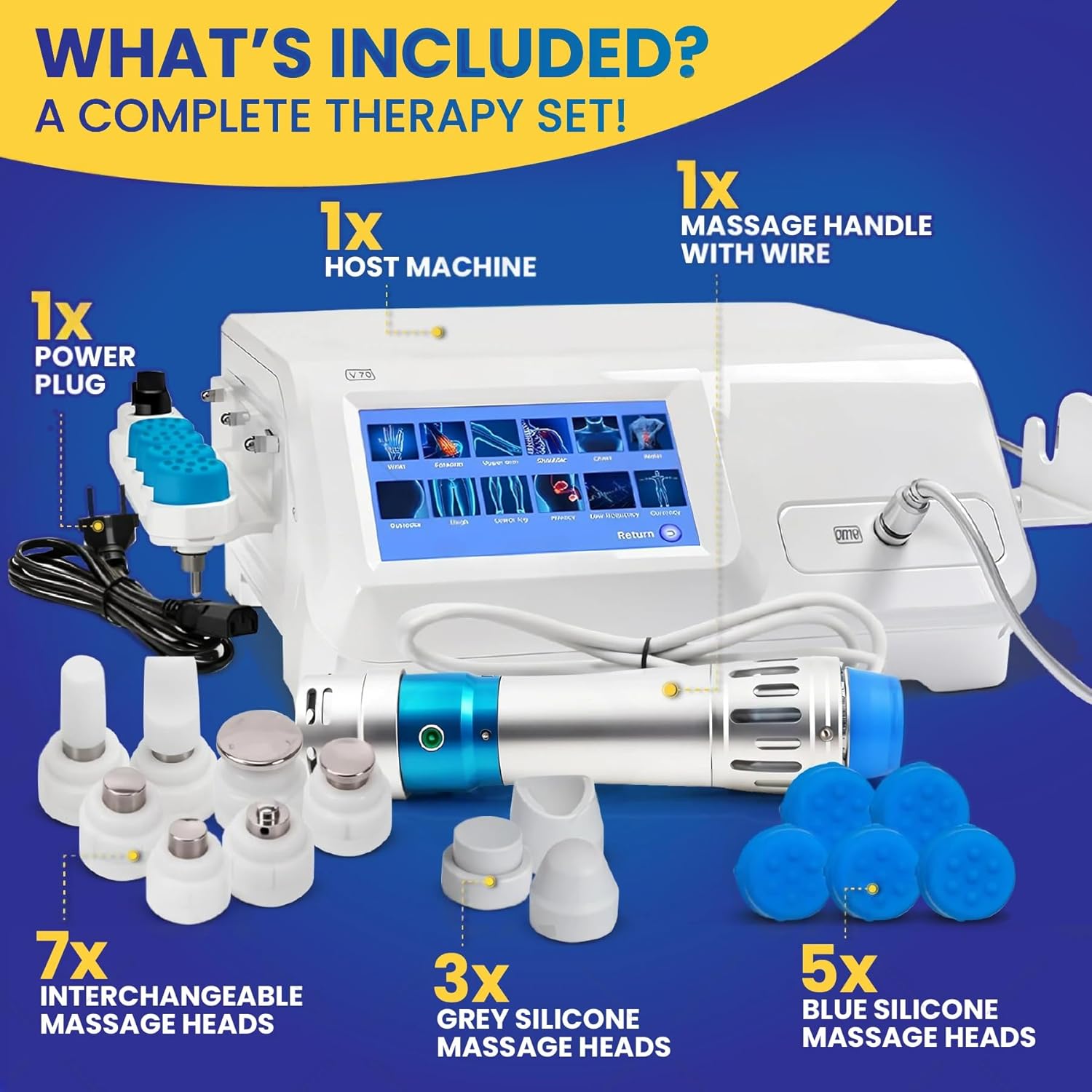 Shockwave Therapy Machine - Softwave Therapy Machine, Relieve Joint and Muscle Pain in The Body, for Home and Institution Use