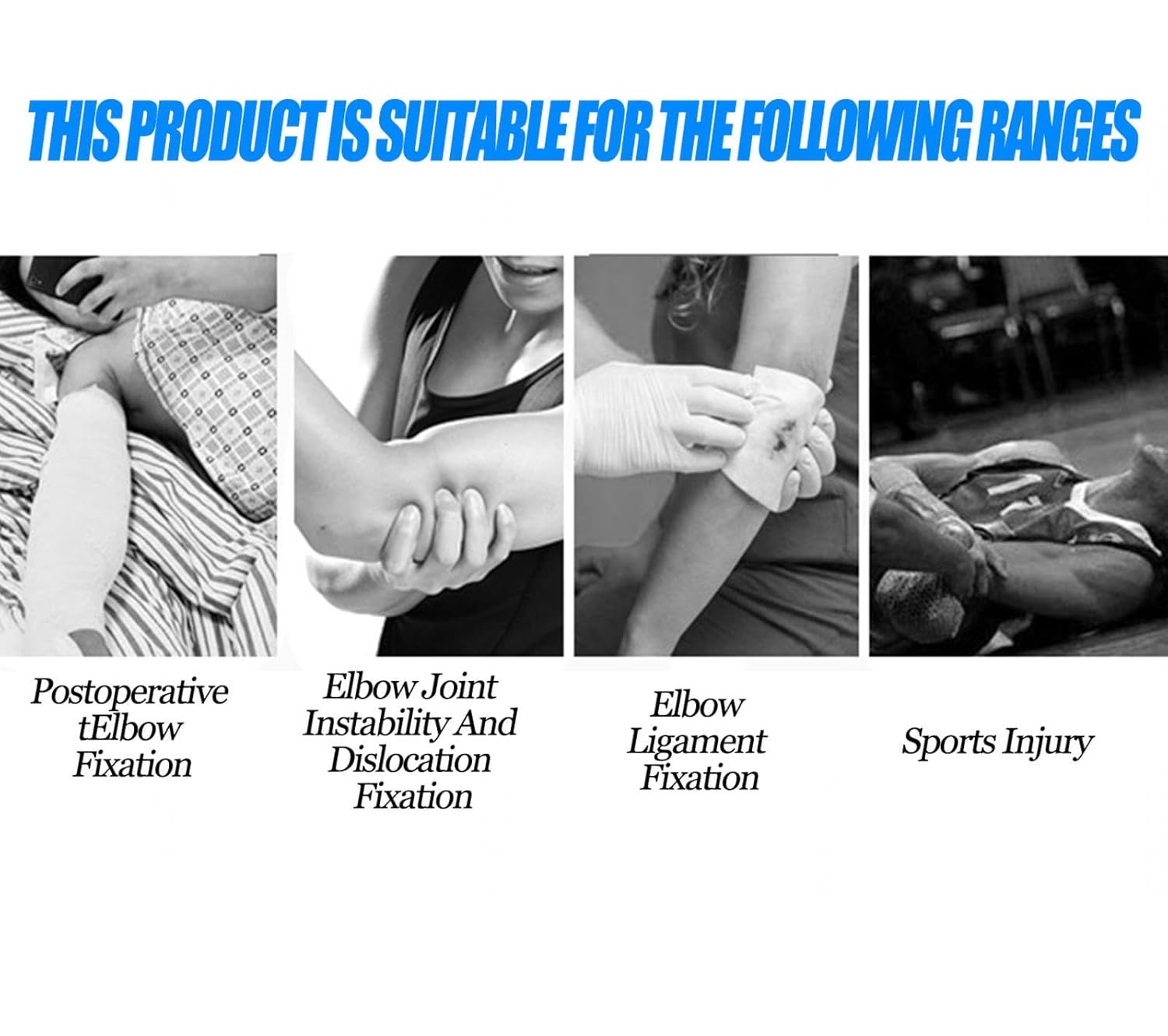 Adjustable Hinged Elbow Brace |Adjustable Post Op ArmSplint & Shoulder Strap| Post Tendon Injury |Surgery Pain Relief Recoveryrt |Tennis| Tendonitis,Right (Left