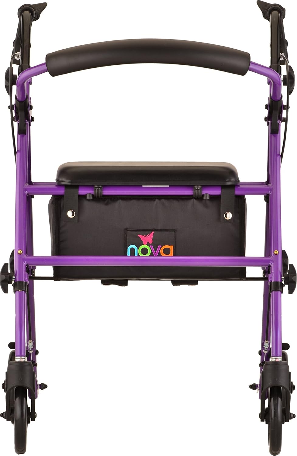 NOVA Journey Steel Rollator Walker, Purple