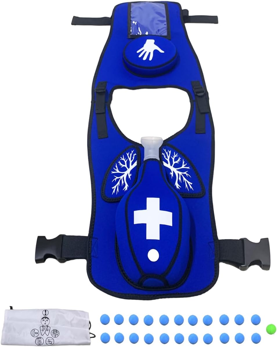 Anti Choking Obstruction Trainer Vest - Heimlik Practice Training Model Education for Nurse & Student First Aid Teaching Accessories (Small for Kid)