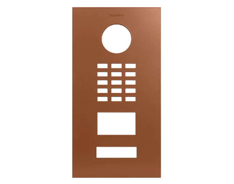 DoorBird Front Panel for D2101V in Orange Brown, RAL 8023