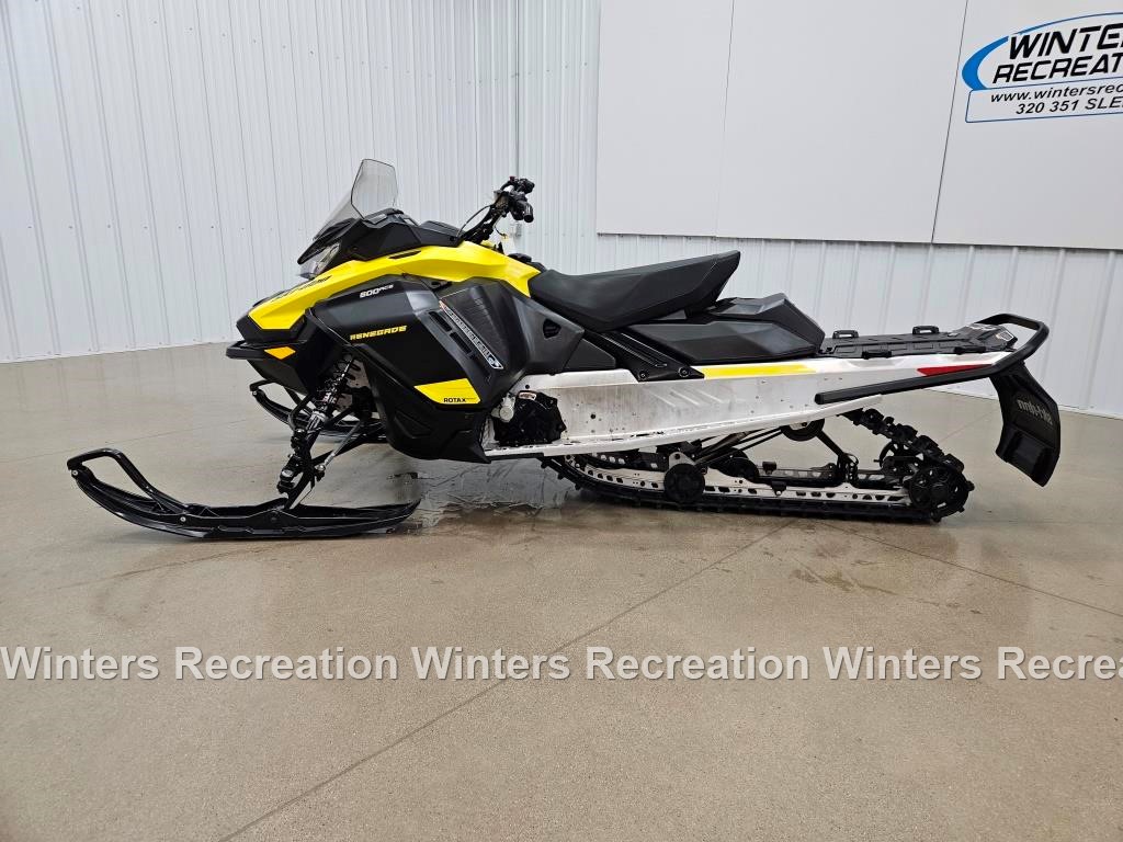 2022 Ski-Doo Renegade Sport 600 ACE Snowmobile, Black & Yellow