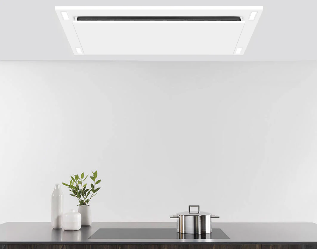 Victory Sunset 38.5-Inch 600 CFM Flush Ceiling Range Hood in White (Sunset-WH)