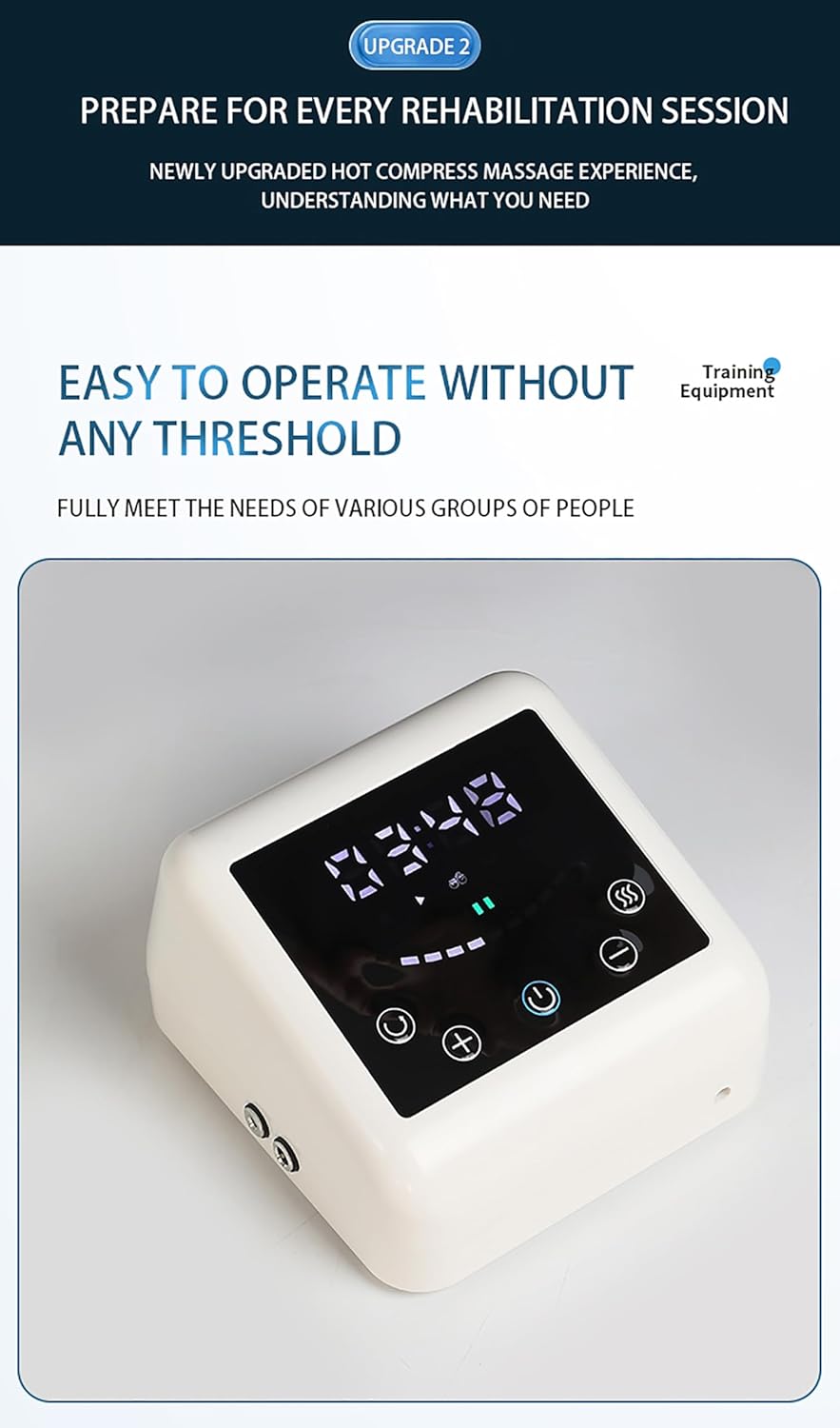 Rehabilitation Robot Glove, Hand Function Recovery Trainer for Elderly People Hemiplegia Caused by Stroke, for Left or Right, with Hot Compress Training