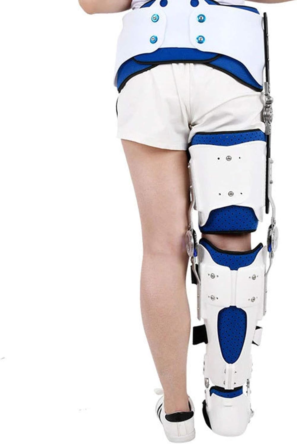 Hinged ROM Post-op Hip Ankle Foot Knee Brace Post-op Hip Abduction Brace Hinged Knee Hip Support Brace Adjustable Thigh Knee Ankle Foot Orthosis
