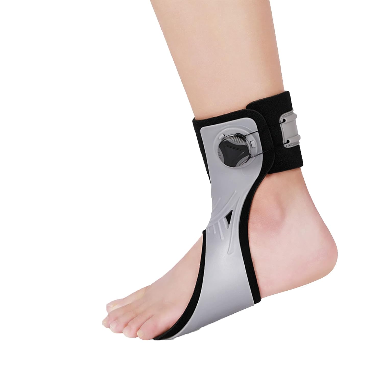 Drop Foot Brace Orthosis Adjustable Foot Drop Brace Assist Strap for Hemiplegia Stroke Shoes Walking AFO Brace for Foot Drop Plantar Fasciitis Achilles Tendonitisinjury Recover,Left,Middle