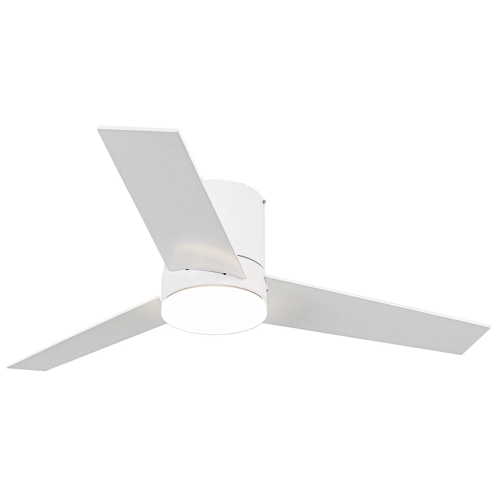 Parrot Uncle 48-Inch Flush Mount Ceiling Fan 3 Blades with LED Lighting and Remote Control