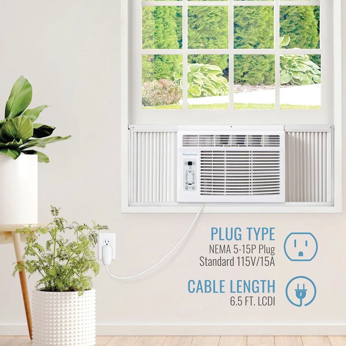 Keystone 14,500 BTU 115V Window Air Conditioner