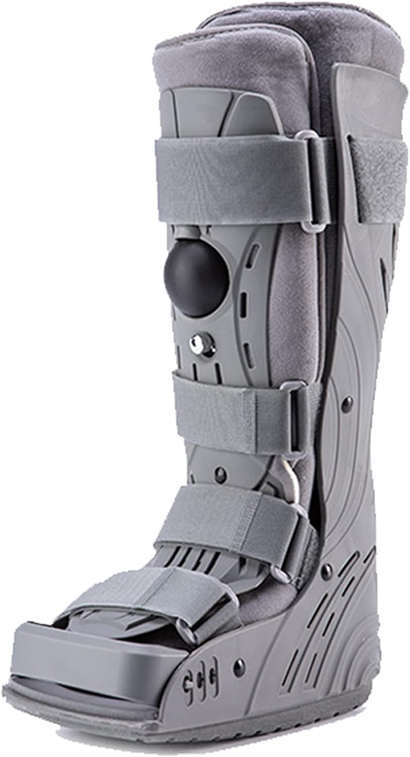 Orthopedic Ankle Brace Walking Boots Disability Mobility Replace Plaster Inflatable Removable Lining Forefoot Fracture Or Postoperative Fixation Gray,L (Grey-S