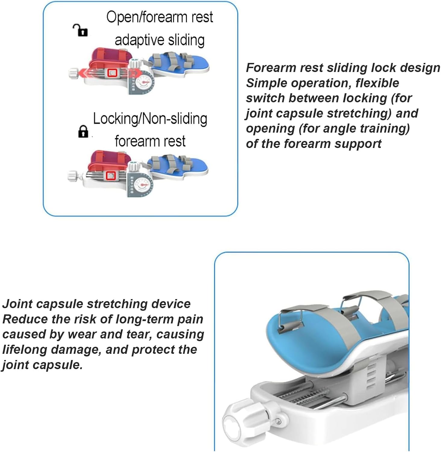 2024 Wrist Rehabilitation Device, Hand Rehabilitation Training Brace, Full Angle Exerciser, Manual/Electric 2 in 1, for Joint Rehabilitation Training, Recovery